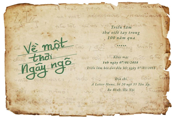 À Hanoi, une exposition feuillete cent ans en lettres manuscrites ảnh 1 À Hanoi, une exposition feuillete cent ans en lettres manuscrites ảnh 1