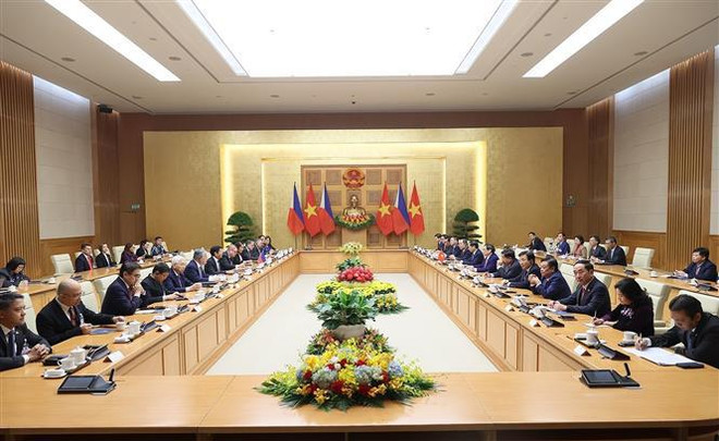 Entrevue entre le Premier ministre et le président philippin ảnh 2 Entrevue entre le Premier ministre et le président philippin ảnh 2