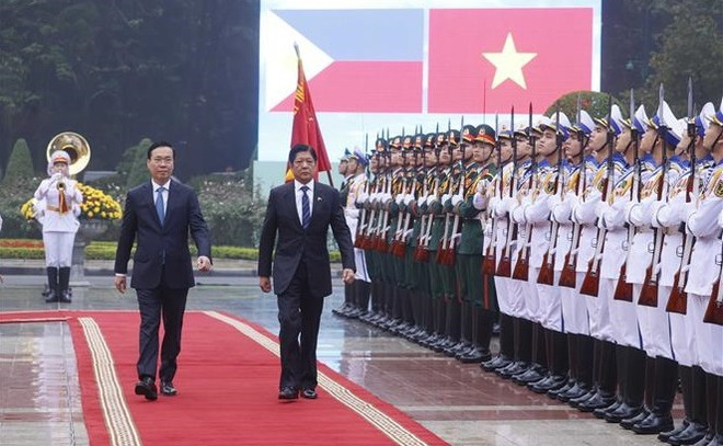 Entretien entre les présidents vietnamien et philippin ảnh 1 Entretien entre les présidents vietnamien et philippin ảnh 1