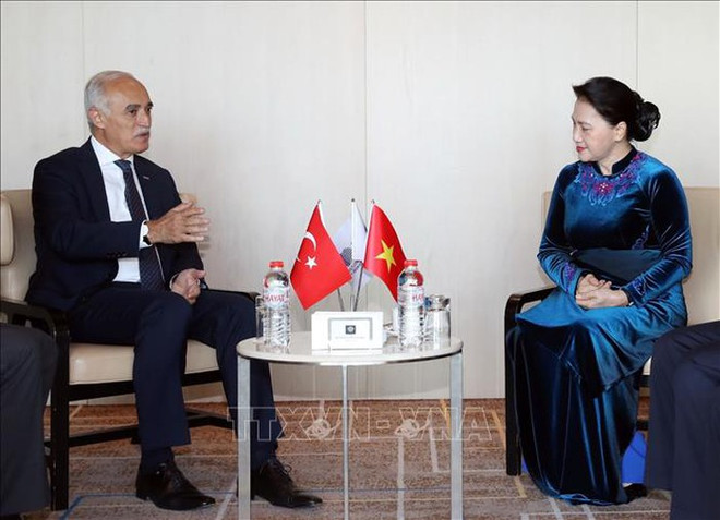 La présidente de l'AN rencontre le président du Conseil turc des Relations économiques extérieures ảnh 1 La présidente de l'AN rencontre le président du Conseil turc des Relations économiques extérieures ảnh 1