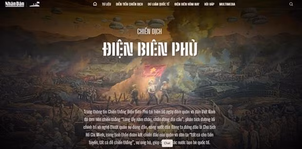 Création d'un site Web sur la bataille de Dien Bien Phu, par le journal Nhan Dan (Le Peuple). ảnh 1
