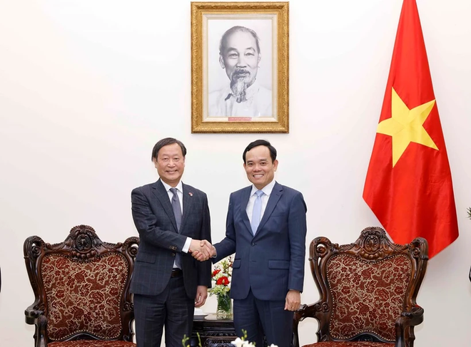 Le vice-PM Tran Luu Quang reçoit le vice-président exécutif senior de la JICA ảnh 1 Le vice-PM Tran Luu Quang reçoit le vice-président exécutif senior de la JICA ảnh 1