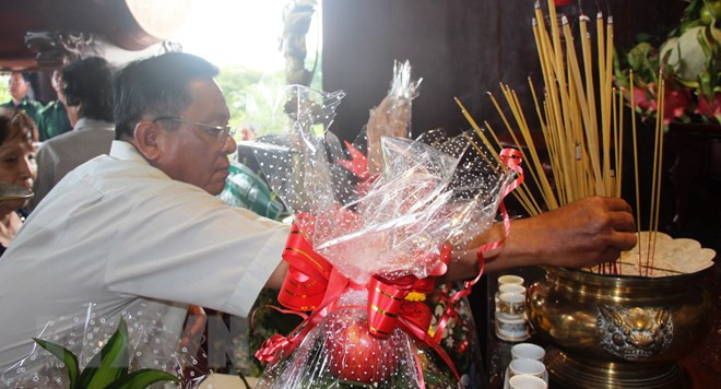Cérémonie religieuse en mémoire des jeunes volontaires morts pour la Patrie de HCM-Ville ảnh 1 Cérémonie religieuse en mémoire des jeunes volontaires morts pour la Patrie de HCM-Ville ảnh 1