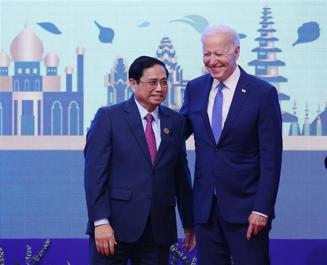 Le PM Pham Minh Chinh rencontre le président américain Joe Biden ảnh 1 Le PM Pham Minh Chinh rencontre le président américain Joe Biden ảnh 1