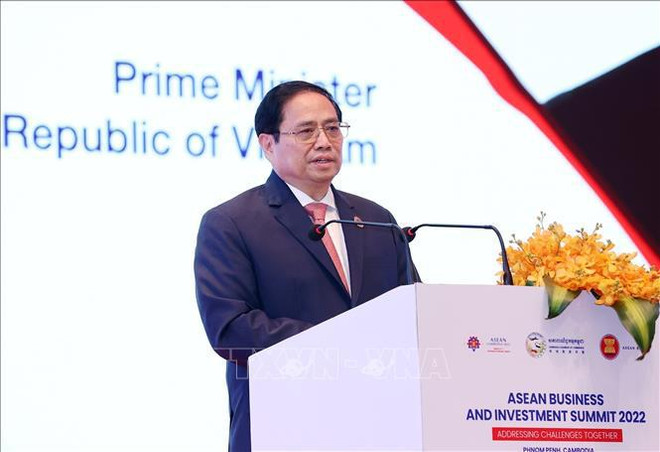 Le PM Pham Minh Chinh au Sommet des affaires et de l'investissement de l'ASEAN 2022 ảnh 2 Le PM Pham Minh Chinh au Sommet des affaires et de l'investissement de l'ASEAN 2022 ảnh 2