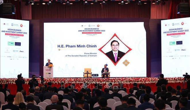 Le PM Pham Minh Chinh au Sommet des affaires et de l'investissement de l'ASEAN 2022 ảnh 1 Le PM Pham Minh Chinh au Sommet des affaires et de l'investissement de l'ASEAN 2022 ảnh 1