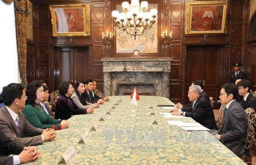 Dang Thi Ngoc Thinh salue le soutien de la Chambre des Conseillers du Japon pour le Vietnam ảnh 1 Dang Thi Ngoc Thinh salue le soutien de la Chambre des Conseillers du Japon pour le Vietnam ảnh 1
