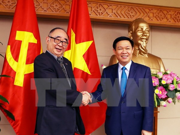 Le vice-PM Vuong Dinh Hue reçoit une délégation de l’ERIA ảnh 1 Le vice-PM Vuong Dinh Hue reçoit une délégation de l’ERIA ảnh 1