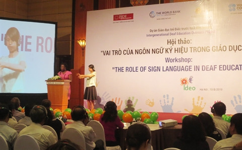 Succès du projet d’éducation des enfants atteints de surdité ảnh 1 Succès du projet d’éducation des enfants atteints de surdité ảnh 1