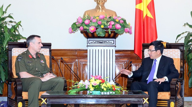 Pham Binh Minh reçoit le chef de la force de défense de la Nouvelle-Zélande ảnh 1 Pham Binh Minh reçoit le chef de la force de défense de la Nouvelle-Zélande ảnh 1