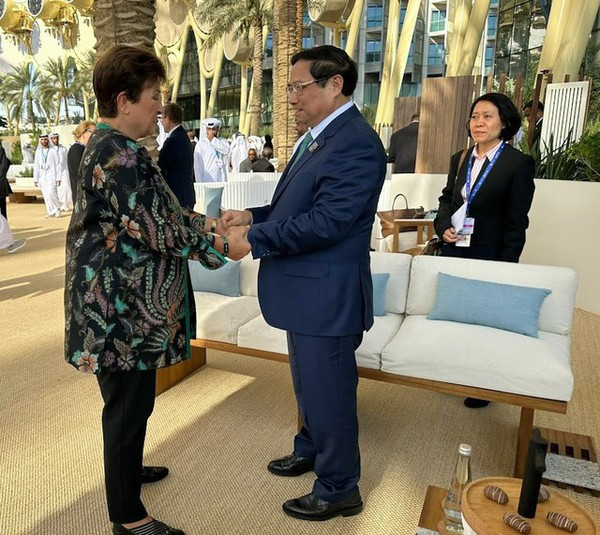 Le PM rencontre des dirigeants des pays et des organisations internationales en marge de la COP28 ảnh 6 Le PM rencontre des dirigeants des pays et des organisations internationales en marge de la COP28 ảnh 6