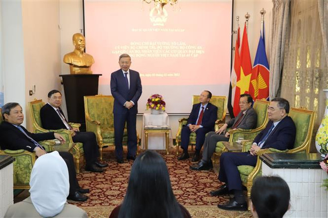 Le ministre vietnamien de la Sécurité publique en visite de travail en Égypte ảnh 2 Le ministre vietnamien de la Sécurité publique en visite de travail en Égypte ảnh 2