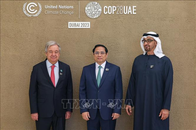 Le PM participe au Sommet mondial d'action pour le climat COP28 à Dubaï ảnh 1 Le PM participe au Sommet mondial d'action pour le climat COP28 à Dubaï ảnh 1