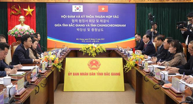 Bac Giang et Chungcheongnam (République de Corée) signent un accord de coopération ảnh 2 Bac Giang et Chungcheongnam (République de Corée) signent un accord de coopération ảnh 2
