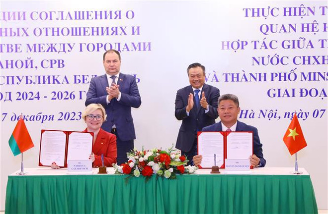 Élargir la coopération entre les capitales du Vietnam et de la Biélorussie ảnh 1 Élargir la coopération entre les capitales du Vietnam et de la Biélorussie ảnh 1