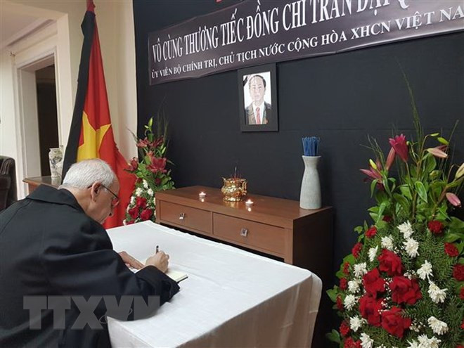 Décès du président Trân Dai Quang: messages de condoléances des pays ảnh 1 Décès du président Trân Dai Quang: messages de condoléances des pays ảnh 1