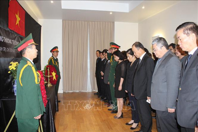 Des cérémonies funéraires à l’étranger en mémoire du président Tran Dai Quang ảnh 1 Des cérémonies funéraires à l’étranger en mémoire du président Tran Dai Quang ảnh 1