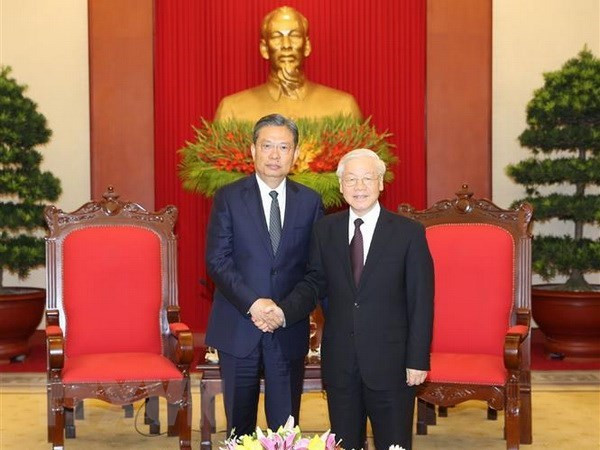 Le leader du Parti salue les bonnes relations entre le Vietnam et la Chine ảnh 1 Le leader du Parti salue les bonnes relations entre le Vietnam et la Chine ảnh 1