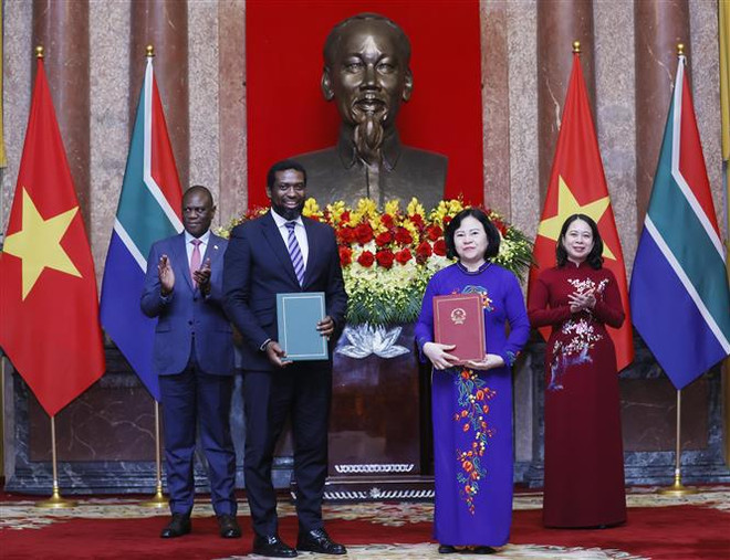 La vice-présidente Vo Thi Anh Xuan s’entretient avec son homologue sud-africain Paul Mashatile ảnh 3 La vice-présidente Vo Thi Anh Xuan s’entretient avec son homologue sud-africain Paul Mashatile ảnh 3