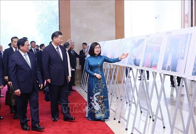 Entrevue entre le PM Pham Minh Chinh et le dirigeant chinois Xi Jinping ảnh 3