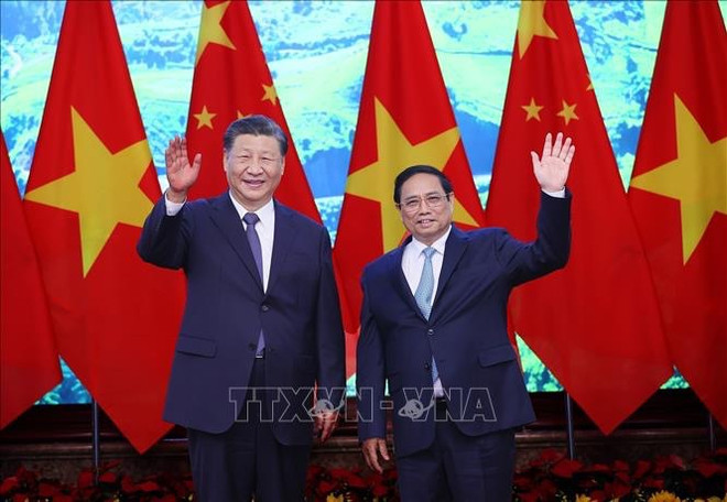 Entrevue entre le PM Pham Minh Chinh et le dirigeant chinois Xi Jinping ảnh 1