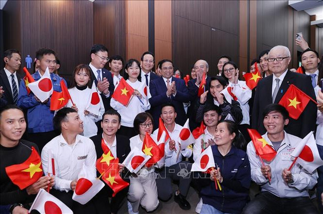 Les travailleurs vietnamiens au Japon exhortés à acquérir les savoir de pointe dans les industries clés ảnh 2 Les travailleurs vietnamiens au Japon exhortés à acquérir les savoir de pointe dans les industries clés ảnh 2