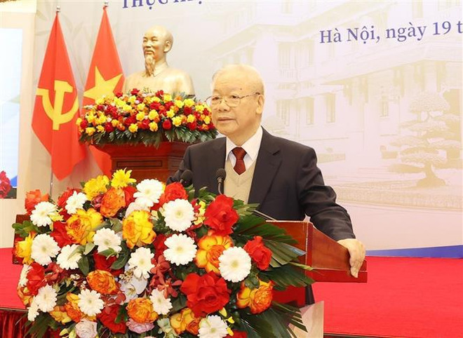 Le secrétaire général du PCV Nguyen Phu Trong à la 32e Conférence de la diplomatie ảnh 1 Le secrétaire général du PCV Nguyen Phu Trong à la 32e Conférence de la diplomatie ảnh 1