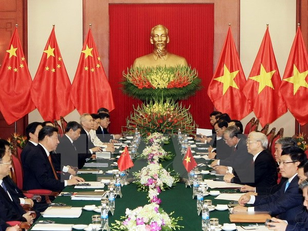 Entretien entre Nguyen Phu Trong et Xi Jinping ảnh 1 Entretien entre Nguyen Phu Trong et Xi Jinping ảnh 1