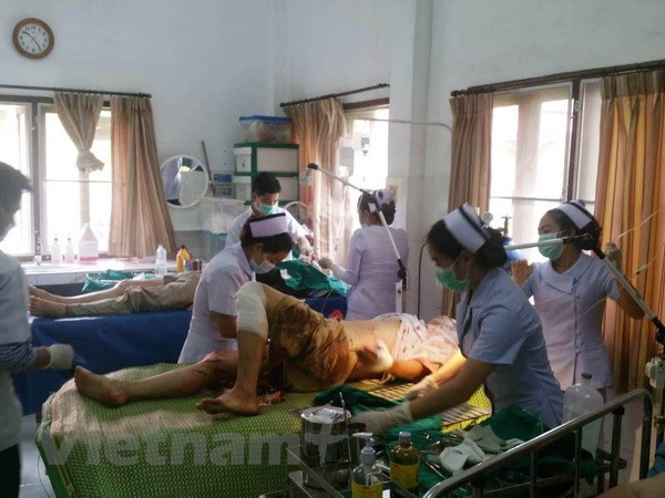 Un accident de car au Laos fait 12 blessés parmi les anciens Viêt kiêu ảnh 1 Un accident de car au Laos fait 12 blessés parmi les anciens Viêt kiêu ảnh 1