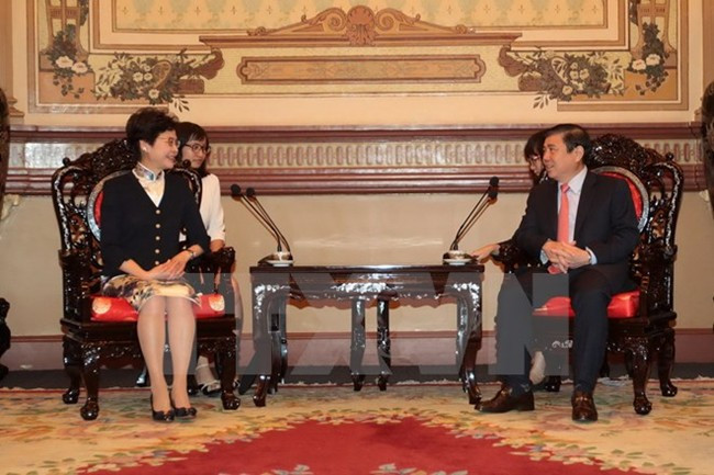 Hong Kong (Chine) souhaite approfondir sa coopération avec Ho Chi Minh-Ville ảnh 1 Hong Kong (Chine) souhaite approfondir sa coopération avec Ho Chi Minh-Ville ảnh 1