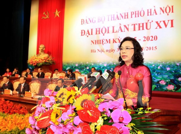 Clôture du 16e Congrès de l'organisation du Parti de Hanoi ảnh 1 Clôture du 16e Congrès de l'organisation du Parti de Hanoi ảnh 1