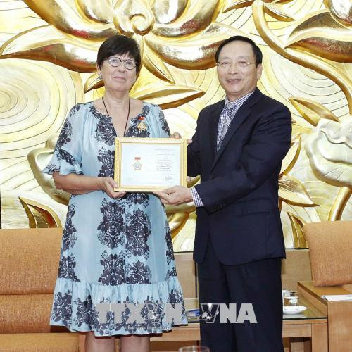 Mme l'ambassadeur de Belgique au Vietnam à l’honneur ảnh 1 Mme l'ambassadeur de Belgique au Vietnam à l’honneur ảnh 1