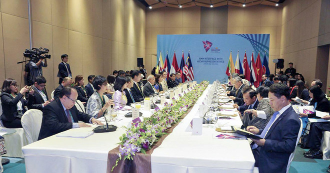 Le Vietnam assiste à des réunions du SEANWFZ et de l’AICHR à Singapour ảnh 2 Le Vietnam assiste à des réunions du SEANWFZ et de l’AICHR à Singapour ảnh 2