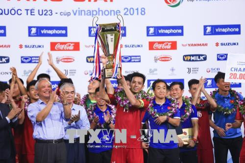 Le Vietnam devient champion du tournoi international Vinaphone U23 ảnh 1 Le Vietnam devient champion du tournoi international Vinaphone U23 ảnh 1