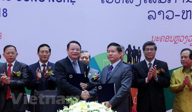 Ouverture du forum TechConnect Vietnam-Laos 2018 ảnh 1 Ouverture du forum TechConnect Vietnam-Laos 2018 ảnh 1
