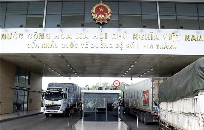 Les exportations de produits agricoles augmentent fortement via le poste frontalier de Lao Cai ảnh 1 Les exportations de produits agricoles augmentent fortement via le poste frontalier de Lao Cai ảnh 1
