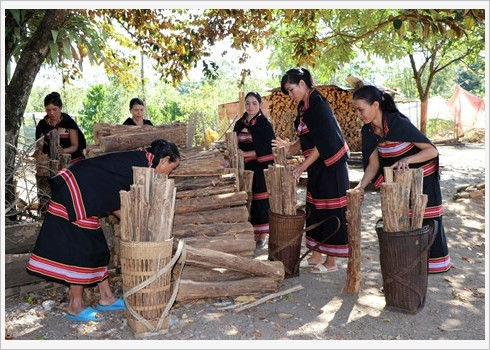  Le "bois de fiançailles" des Gie Triêng à Kon Tum ảnh 1