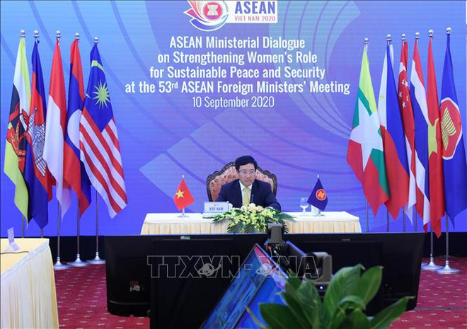 Dialogue ministériel de l'ASEAN sur le renforcement du rôle des femmes pour la paix et la sécurité ảnh 1 Dialogue ministériel de l'ASEAN sur le renforcement du rôle des femmes pour la paix et la sécurité ảnh 1