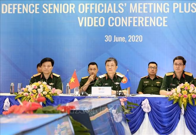 Réunion en ligne du groupe de travail des hauts responsables de la défense de l'ASEAN ảnh 1