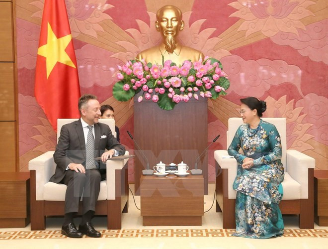 La présidente de l'AN Nguyen Thi Kim Ngan reçoit l'ambassadeur de la R. tchèque ảnh 1 La présidente de l'AN Nguyen Thi Kim Ngan reçoit l'ambassadeur de la R. tchèque ảnh 1