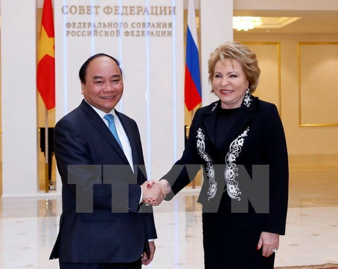 Le PM Nguyen Xuan Phuc rencontre la présidente du Conseil fédéral russe ảnh 1 Le PM Nguyen Xuan Phuc rencontre la présidente du Conseil fédéral russe ảnh 1