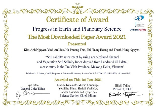 Une scientifique vietnamienne honorée par une revue japonaise ảnh 2 Une scientifique vietnamienne honorée par une revue japonaise ảnh 2