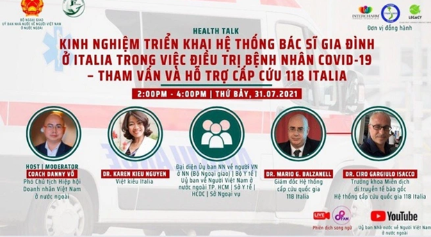 Des experts italiens soutiennent la lutte contre le COVID-19 au Vietnam ảnh 1 Des experts italiens soutiennent la lutte contre le COVID-19 au Vietnam ảnh 1