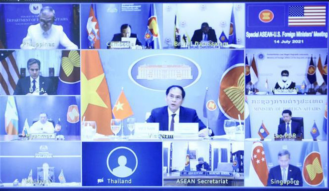 Les ministres des Affaires étrangères ASEAN – Etats-Unis convenus de promouvoir la coopération ảnh 1 Les ministres des Affaires étrangères ASEAN – Etats-Unis convenus de promouvoir la coopération ảnh 1
