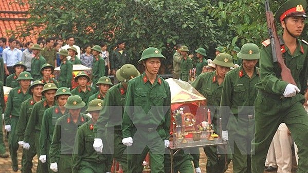 Binh Phuoc: inhumation des restes de 111 soldats morts pendant la guerre ảnh 1 Binh Phuoc: inhumation des restes de 111 soldats morts pendant la guerre ảnh 1