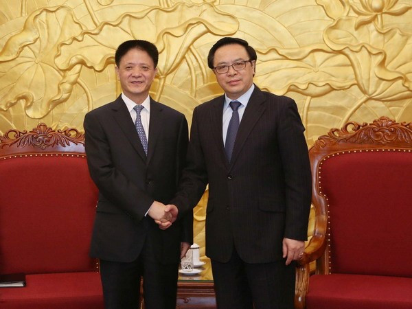 Visite de travail d’une délégation du Parti communiste chinois au Vietnam ảnh 1 Visite de travail d’une délégation du Parti communiste chinois au Vietnam ảnh 1