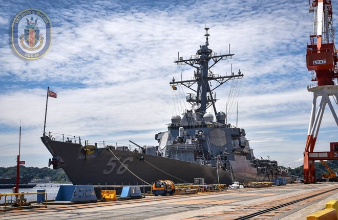 Un navire de la Marine américaine jette l’ancre à Da Nang ảnh 1 Un navire de la Marine américaine jette l’ancre à Da Nang ảnh 1