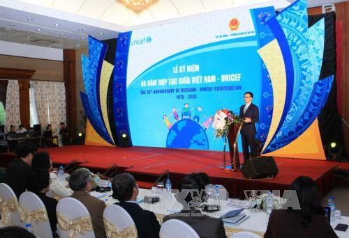 Célébration des 40 ans de coopération Vietnam-UNICEF ảnh 1 Célébration des 40 ans de coopération Vietnam-UNICEF ảnh 1