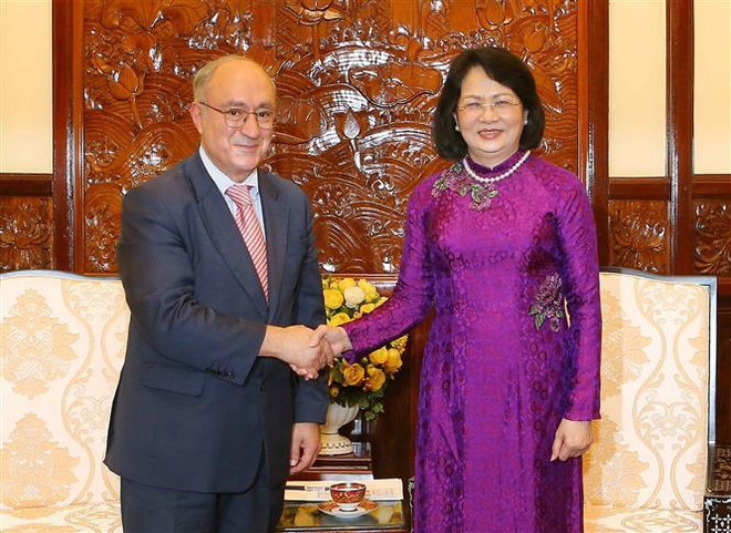 La vice-présidente vietnamienne reçoit un officiel allemand de l’éducation ảnh 1 La vice-présidente vietnamienne reçoit un officiel allemand de l’éducation ảnh 1