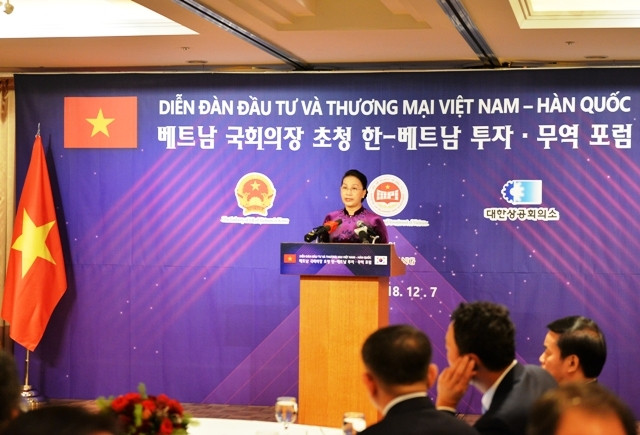 La présidente de l'AN au Forum sur l'investissement et le commerce Vietnam et R. de Corée ảnh 1 La présidente de l'AN au Forum sur l'investissement et le commerce Vietnam et R. de Corée ảnh 1